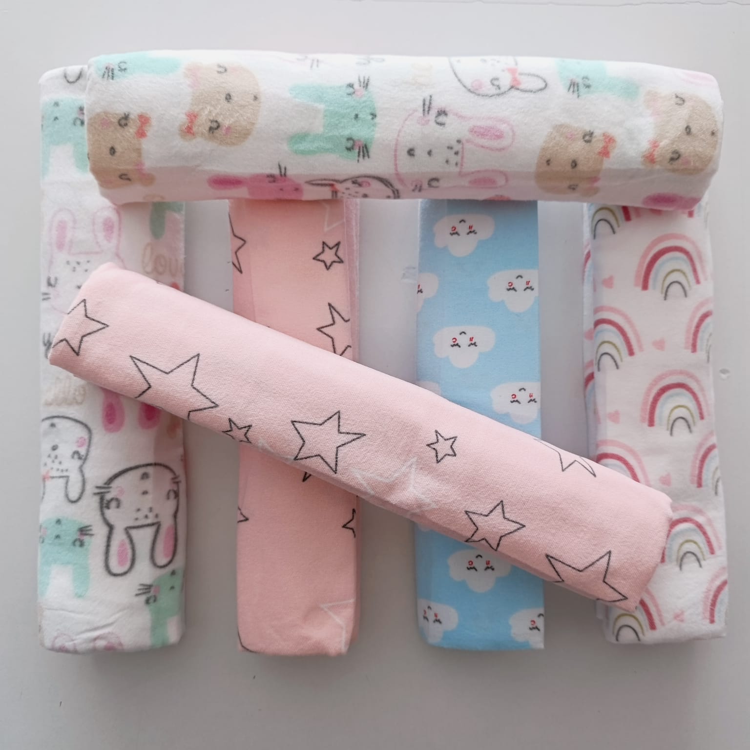 6 Piece Cotton Flannel Receiving Set - Image 5