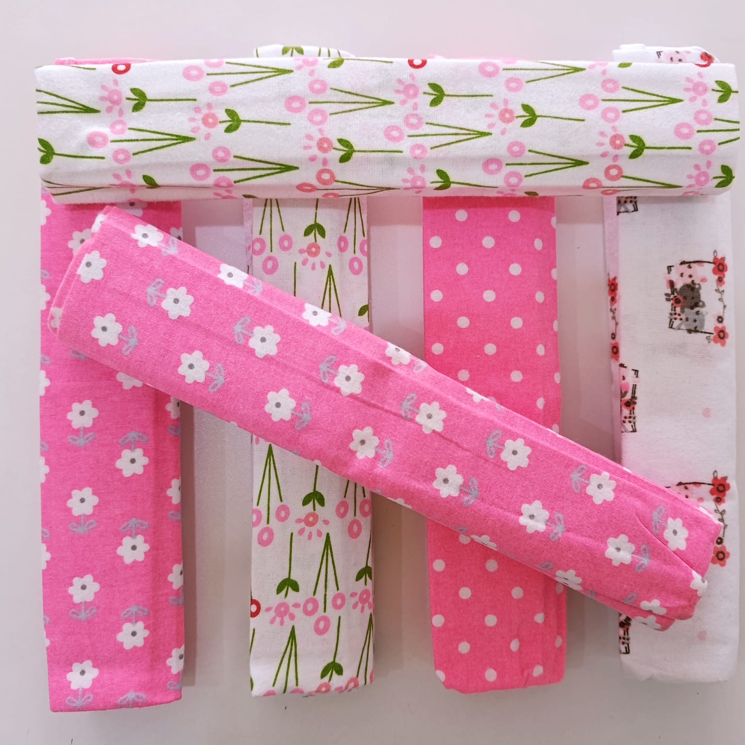 6 Piece Cotton Flannel Receiving Set - Image 6