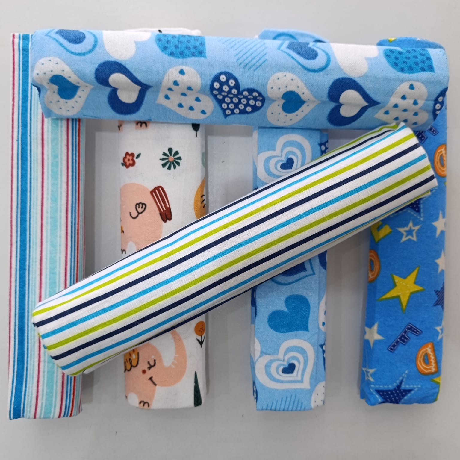 6 Piece Cotton Flannel Receiving Set - Image 9