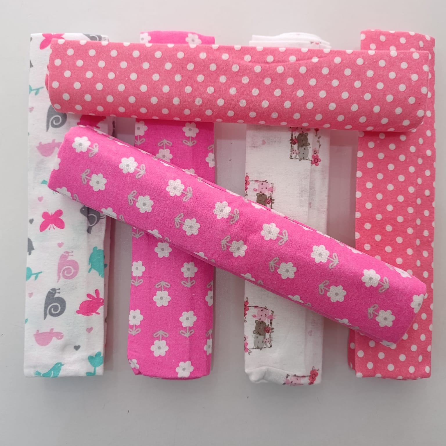 6 Piece Cotton Flannel Receiving Set - Image 10