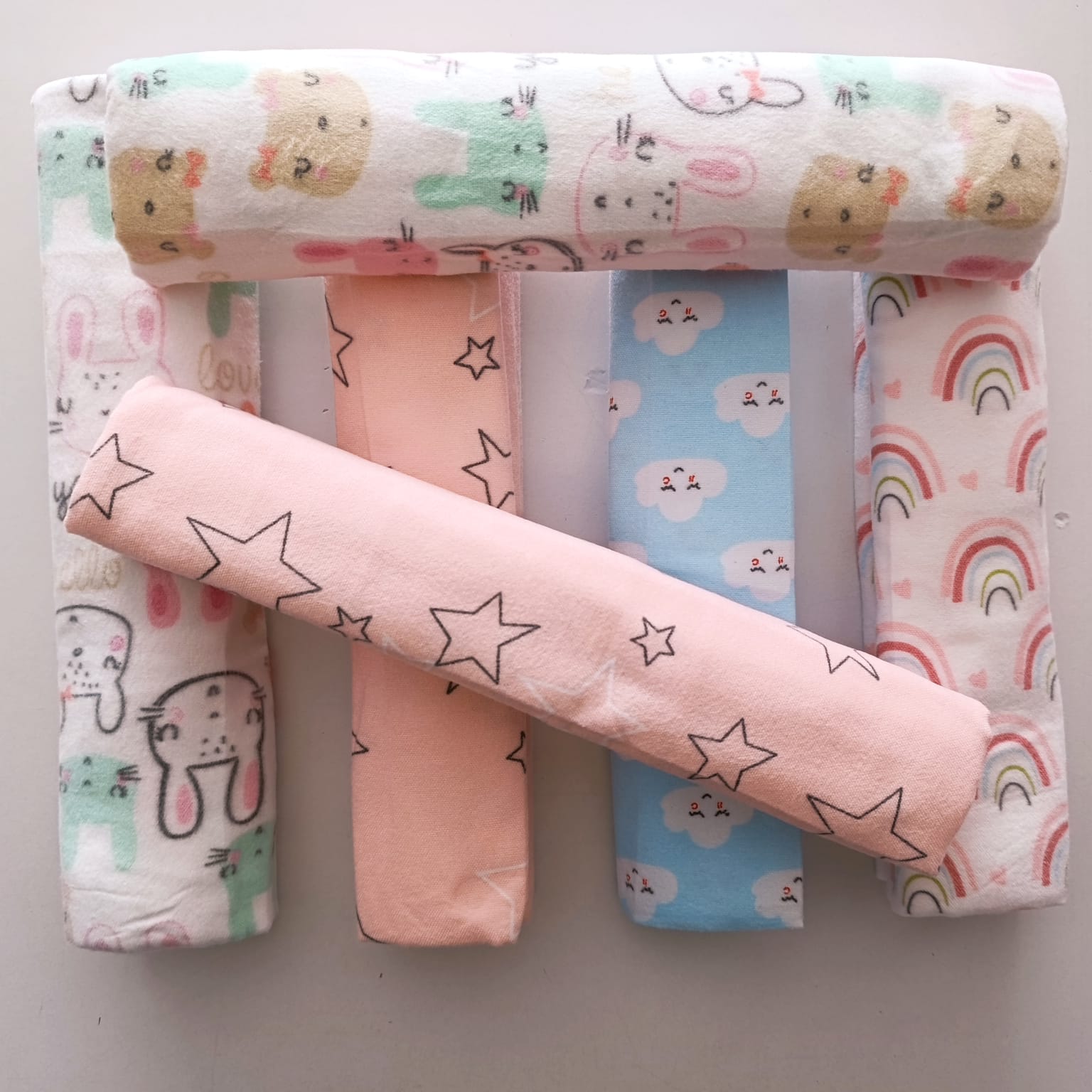 6 Piece Cotton Flannel Receiving Set - Image 14