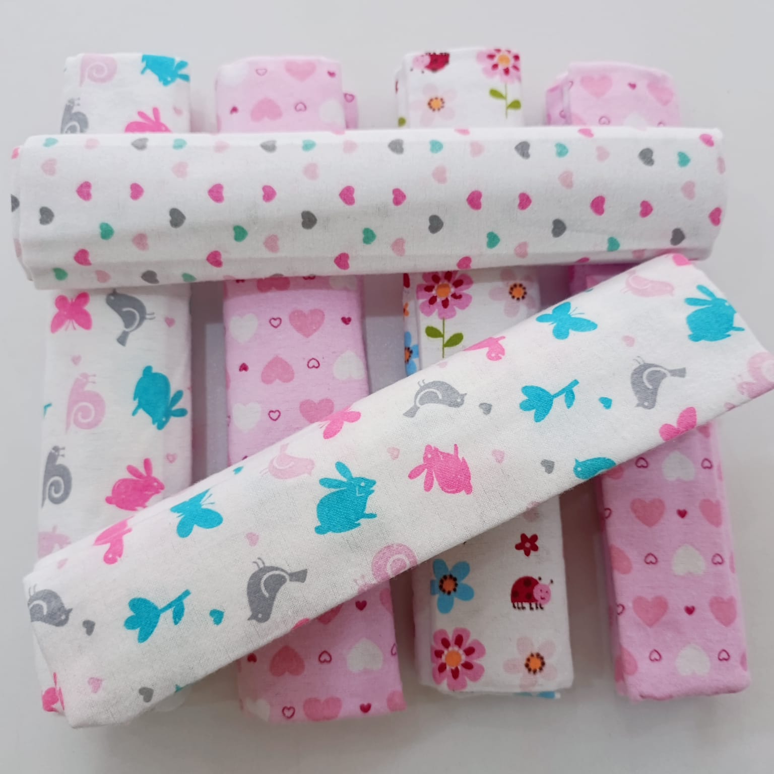 6 Piece Cotton Flannel Receiving Set - Image 15
