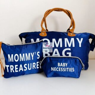 New Travel Bag Mommy Bag Portable Maternity Bag Mother and Baby Diaper Bag - Navy blue
