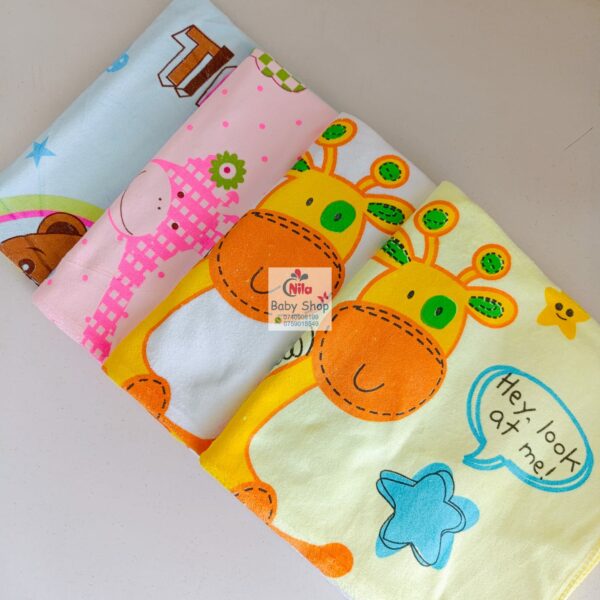 Infant Cotton Cartoon Animal Print Bath Towel - Image 6