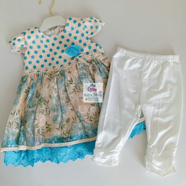 Adorable Baby Girl Short Sleeve Cotton Dress - Image 3