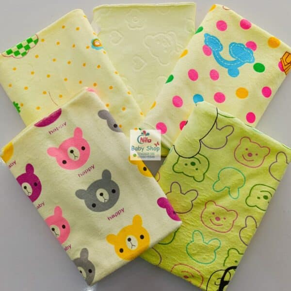 Infant Cotton Cartoon Animal Print Bath Towel - Image 2