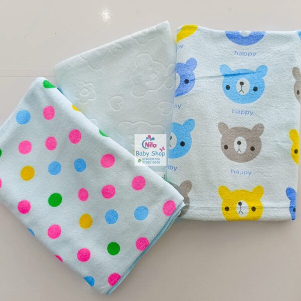 Infant Cotton Cartoon Animal Print Bath Towel - Image 3