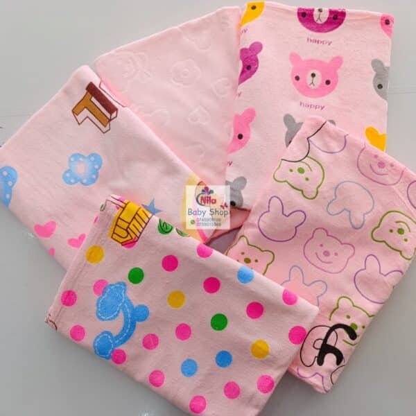 Infant Cotton Cartoon Animal Print Bath Towel - Image 4