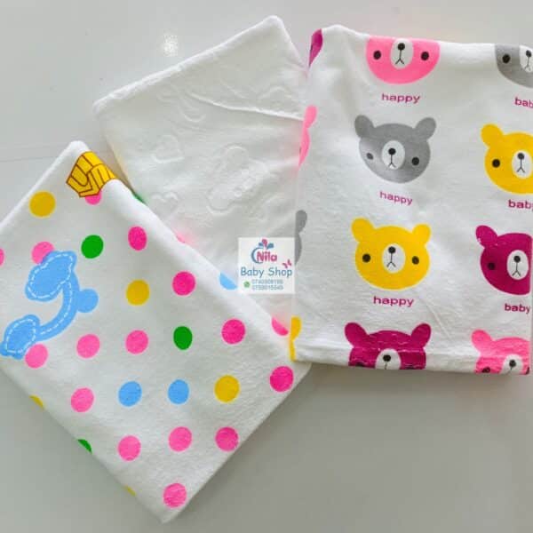 Infant Cotton Cartoon Animal Print Bath Towel - Image 5