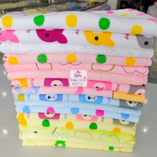 Infant Cotton Cartoon Animal Print Bath Towel
