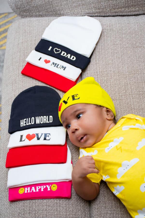 5-Pack Adorable Cozy Cotton Baby Hats