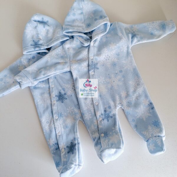 Newborn Baby Jumpsuit Warm Hooded Rompers - Image 3