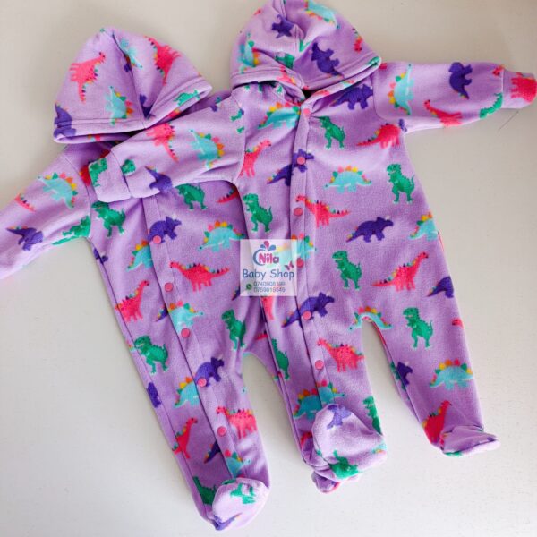 Newborn Baby Jumpsuit Warm Hooded Rompers - Image 2