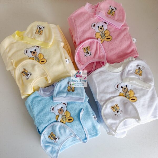 8Pcs Unisex Newborn Baby Fleece Receiving Set