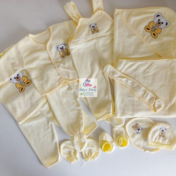 8Pcs Unisex Newborn Baby Fleece Receiving Set - Image 2