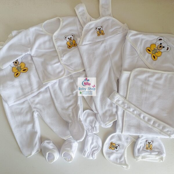 8Pcs Unisex Newborn Baby Fleece Receiving Set - Image 5