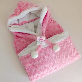 Hooded Baby Blankets - Pink
