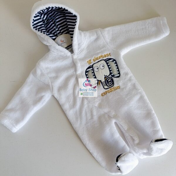 Hooded Newborn Mid-warm Rompers - Image 5