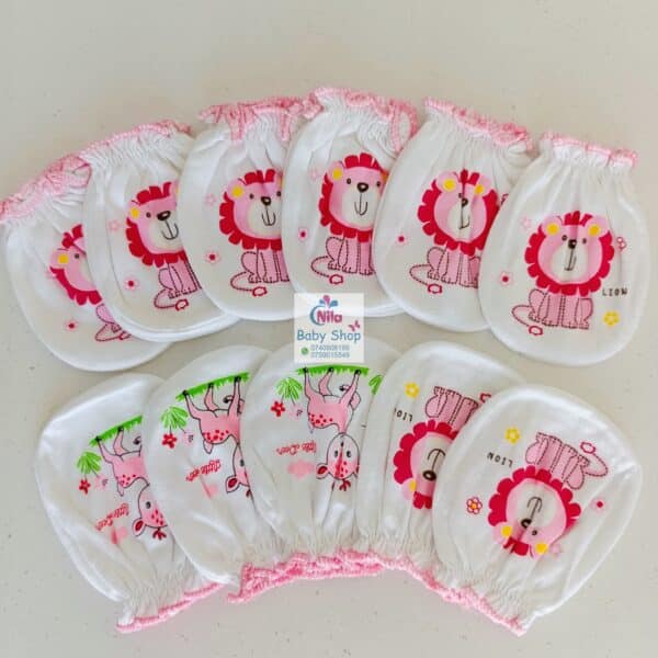 Anti-Scratch Soft Baby Mittens - Image 4