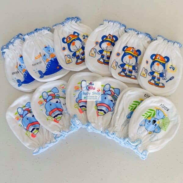 Anti-Scratch Soft Baby Mittens - Image 7