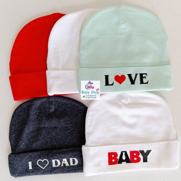 5-Pack Adorable Cozy Cotton Baby Hats - Image 6