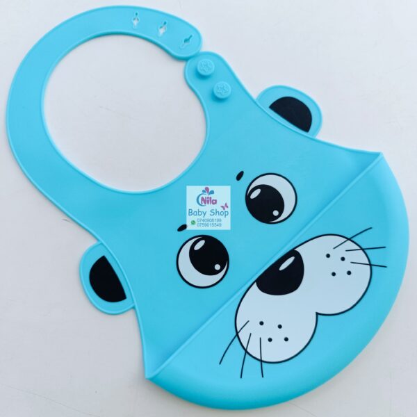 Animal Pattern Silicone Newborn Bibs - Image 6