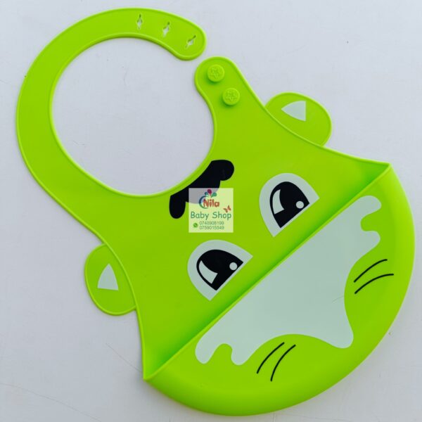 Animal Pattern Silicone Newborn Bibs - Image 2