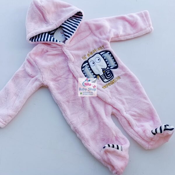 Hooded Newborn Mid-warm Rompers - Image 4