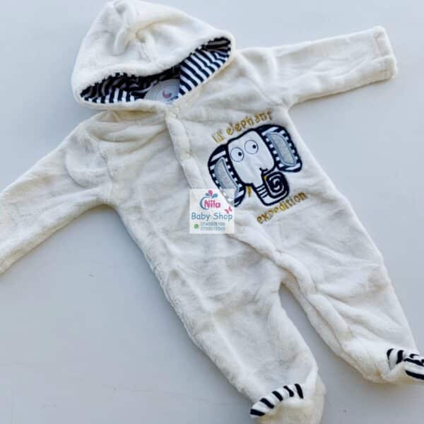 Hooded Newborn Mid-warm Rompers - Image 5