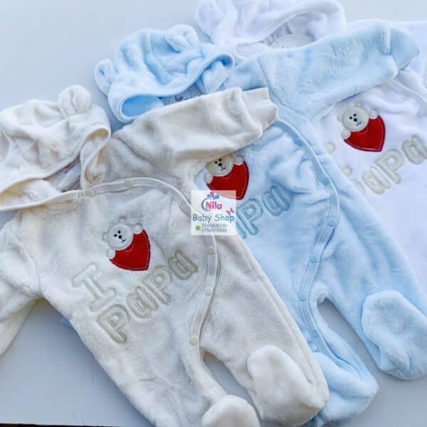 Unisex Baby Warm Hooded Romper