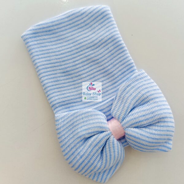 Soft Cute Knot Baby Hat With Bow - Image 5