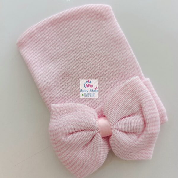 Soft Cute Knot Baby Hat With Bow - Image 6
