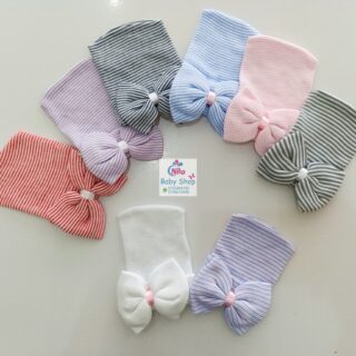 Soft Cute Knot Baby Hat With Bow