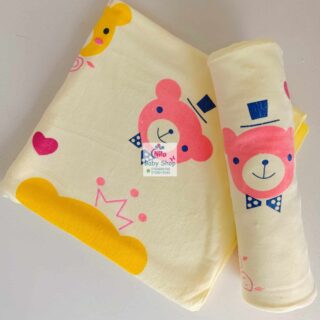 Soft Baby Cotton Towel - Yellow