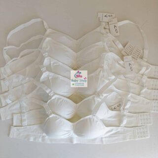 Padded Nursing Bra - White