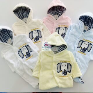 Hooded Newborn Mid-warm Rompers