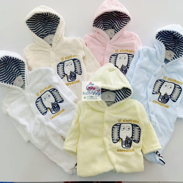 Hooded Newborn Mid-warm Rompers