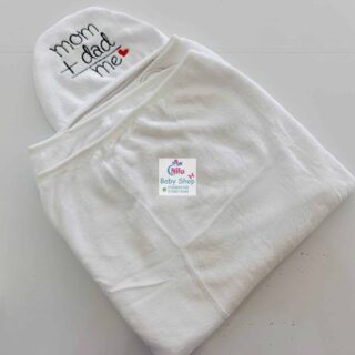 Hooded Coral Towel - White