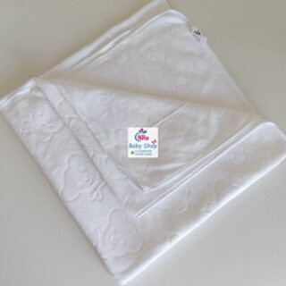 Baby Bath Towel Made of Soft Cotton - White
