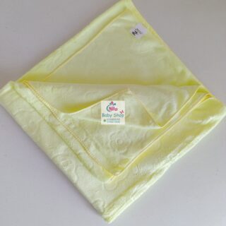 Baby Bath Towel Made of Soft Cotton - Yellow