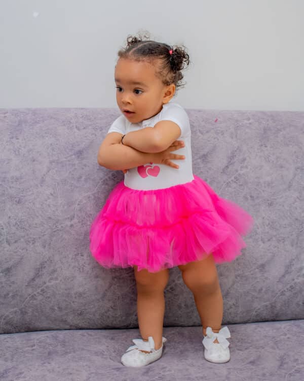 Baby Girls Branded Onesie-Tutu Style Outfit - Image 2