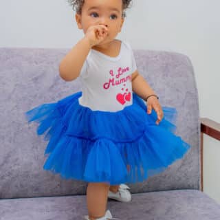 Baby Girls Branded Onesie-Tutu Style Outfit