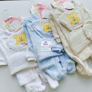5Pcs Unisex Newborn Receiving Set