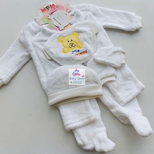 5Pcs Unisex Newborn Receiving Set - Image 4