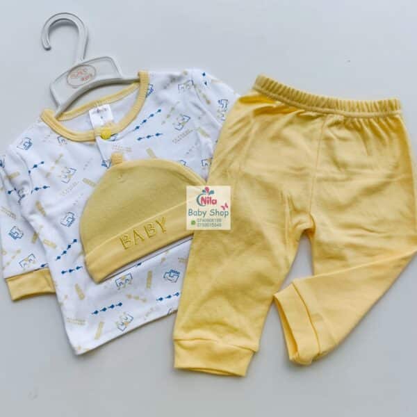 Newborn 3Pcs Receiving Set - Image 2