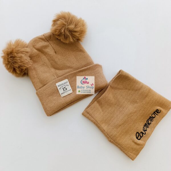 2PCS Baby Hat & Mini Scarf - Image 2
