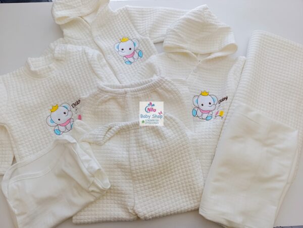 8-Piece Ultra-Cozy Fleece Newborn Receiving Set - Image 2