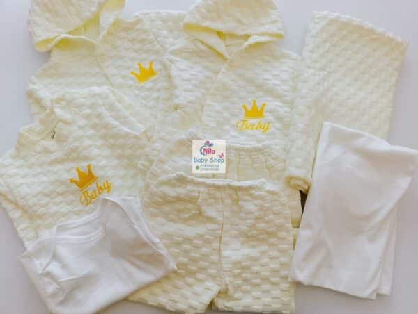 8-Piece Ultra-Cozy Fleece Newborn Receiving Set - Image 3