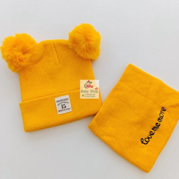 2PCS Baby Hat & Mini Scarf - Image 6