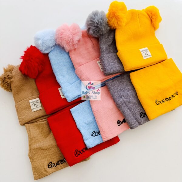 2PCS Baby Hat & Mini Scarf - Image 8